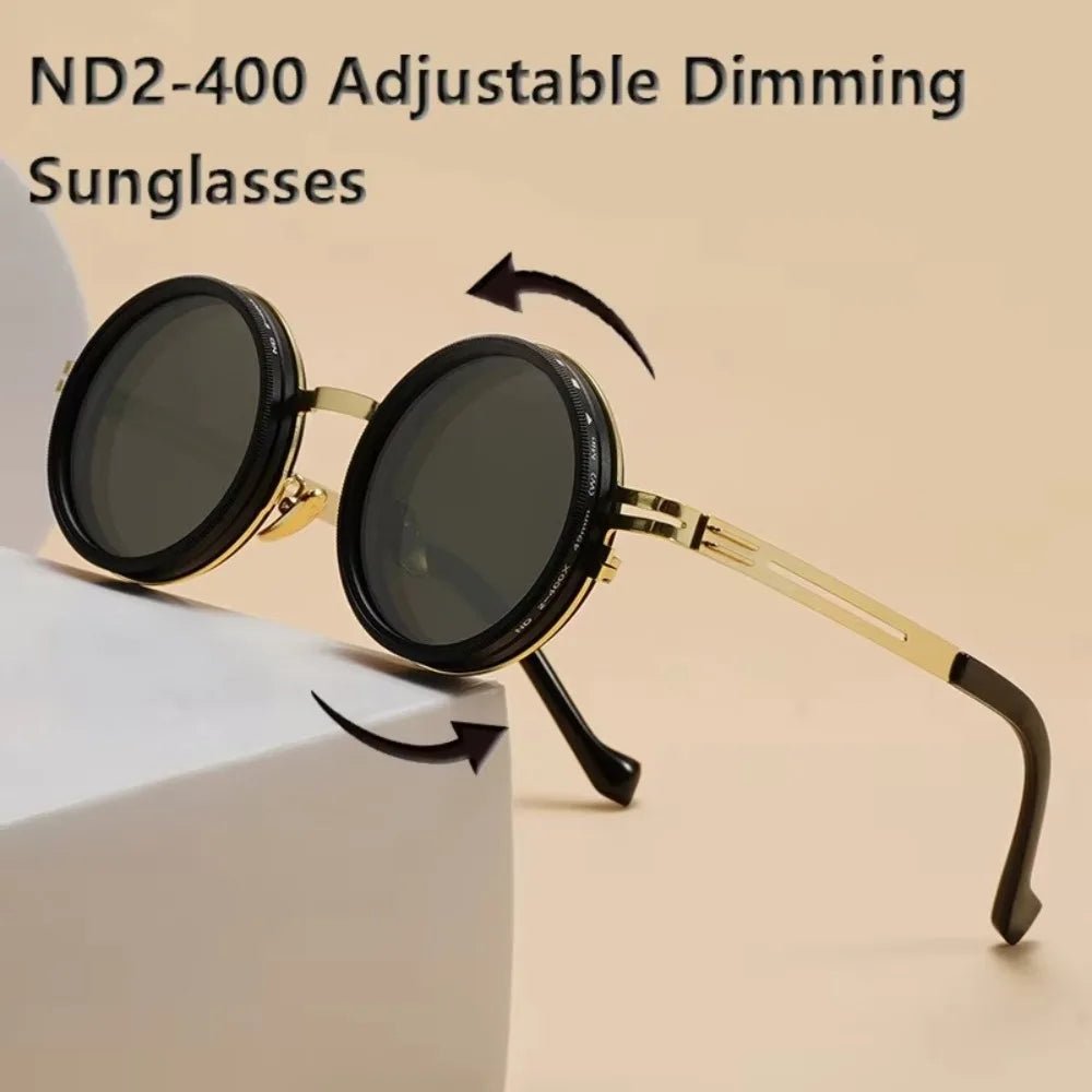 ND2–400 Adjustable Dimming Sunglasses – 9 - Level Polarized UV400 Filter - BritShade