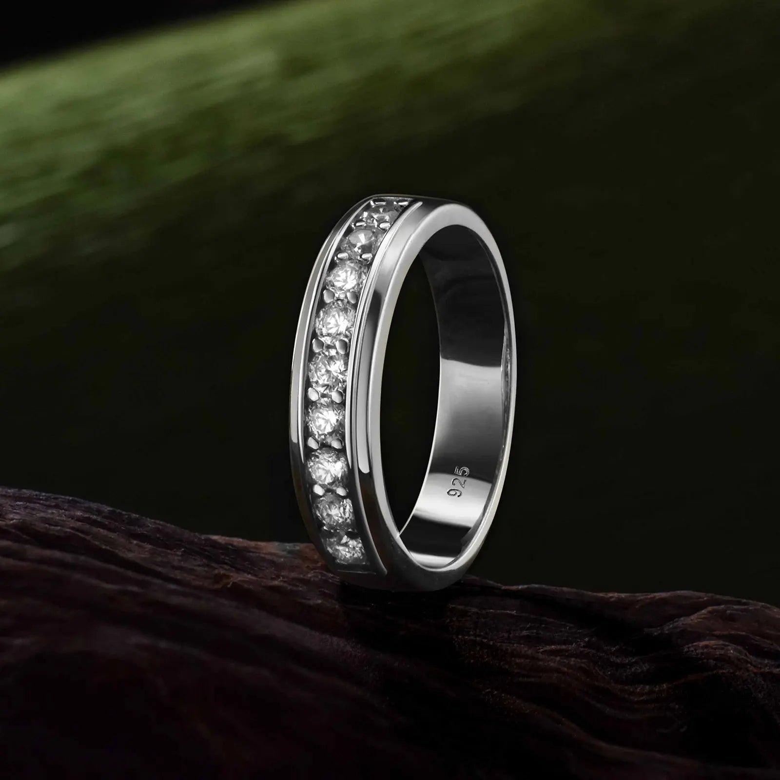 Newshe 925 silver men's wedding rings - BritShade