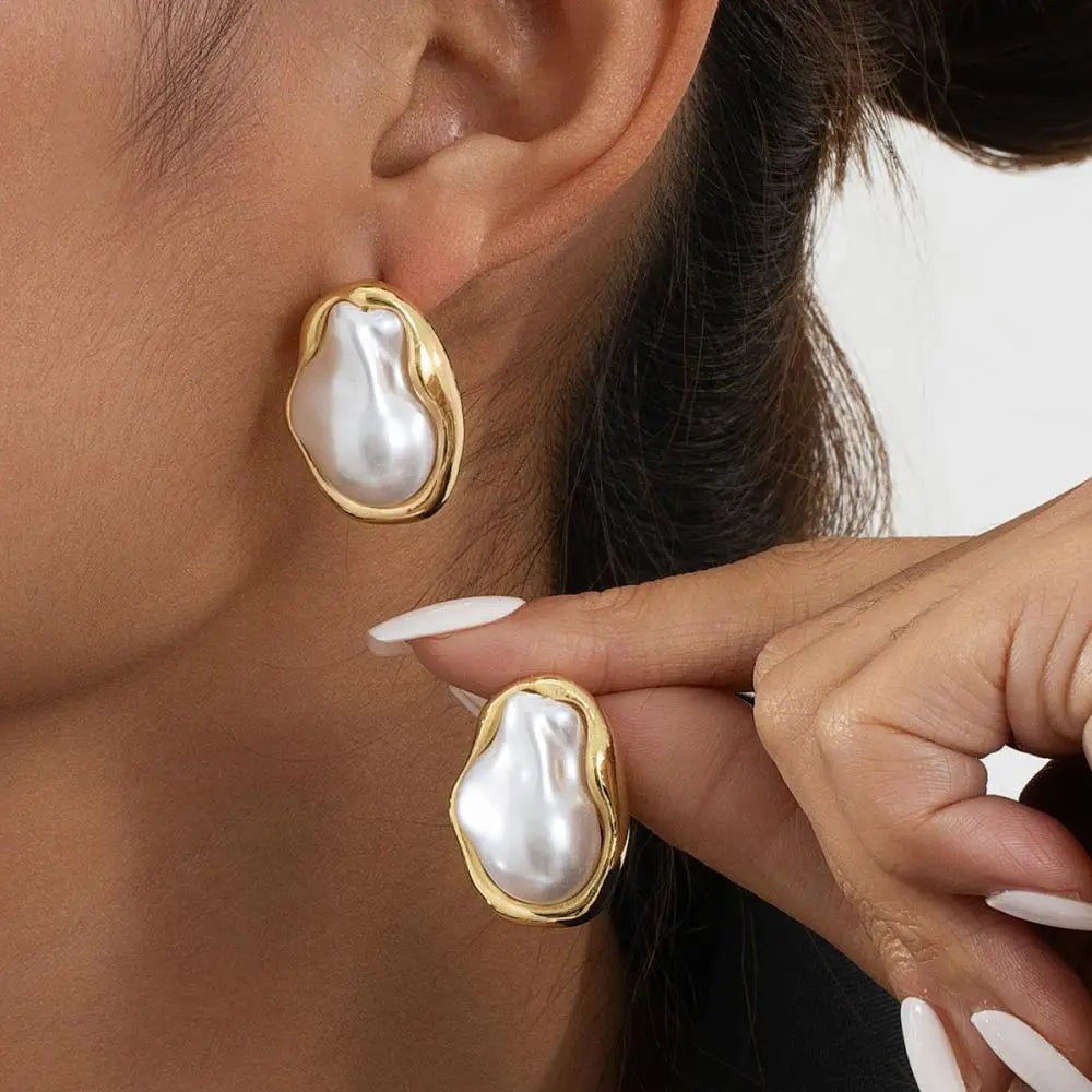 pearl earrings - BritShade