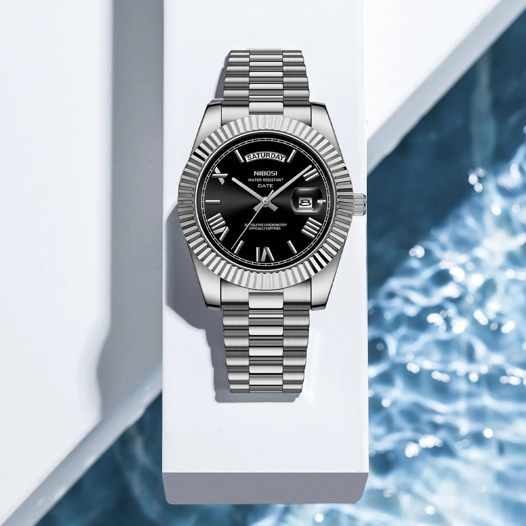 Quartz watches, luxury men's watches with date display and fashionable luminous - BritShade