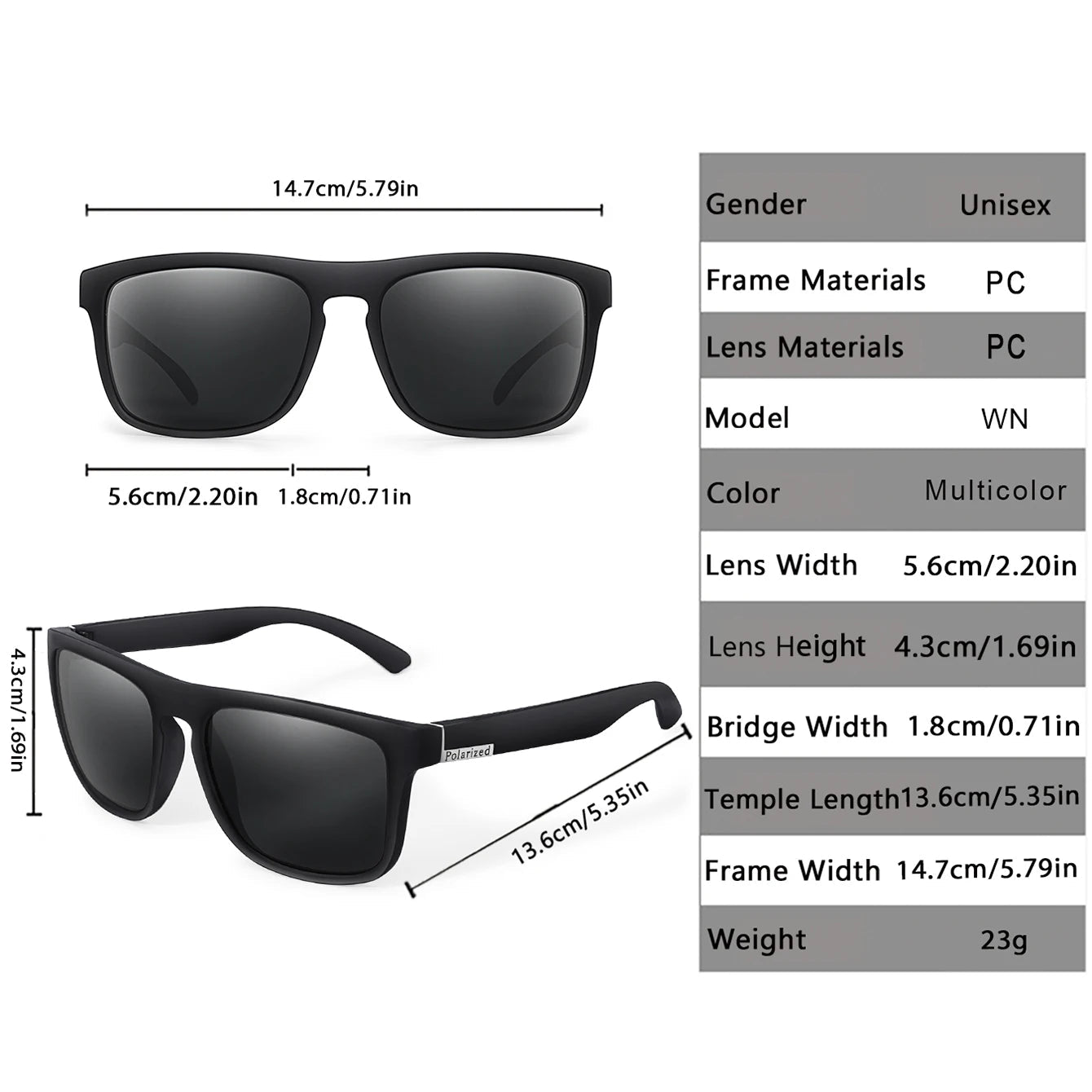 Retro Style Square Frame Polarized Cycling Sunglasses Men Night Vision Car Driving Sunglass Dirt Bike Motorcycle Glasses UV400 - BritShade