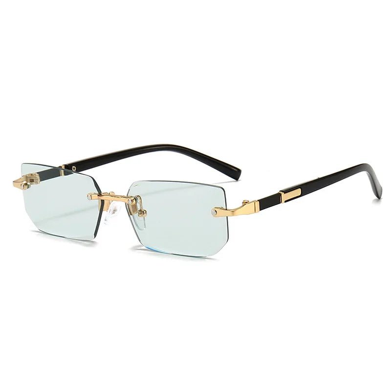 Rimless Sunglasses Rectangle Fashion - BritShade