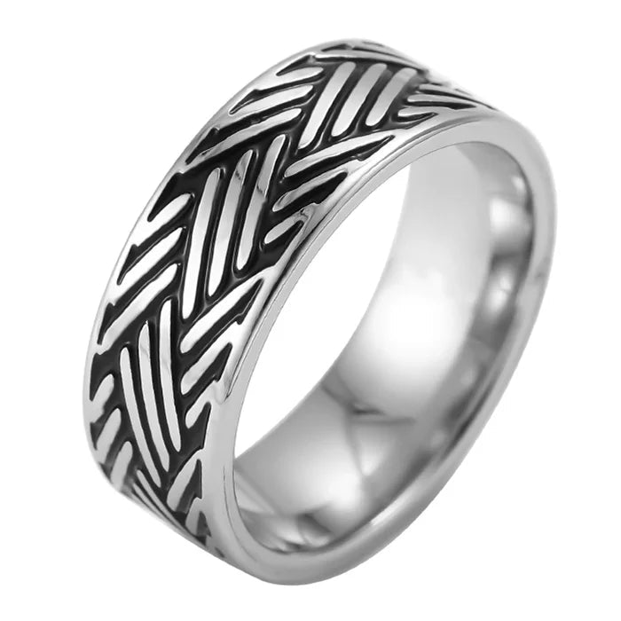 Trendy 10MM Stainless Steel Ring for Him & Her – Elegant Valentine’s Day Gift - BritShade