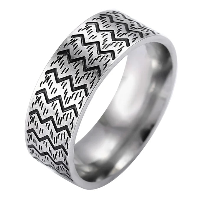 Trendy 10MM Stainless Steel Ring for Him & Her – Elegant Valentine’s Day Gift - BritShade